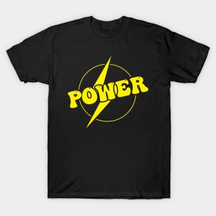 Power simple lightning energy illustration typography design T-Shirt